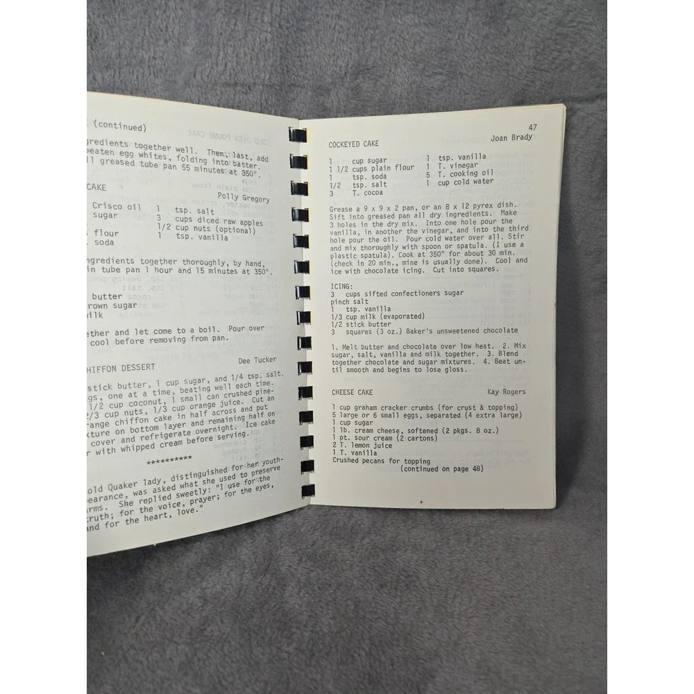 Glendale Heights UMC United Methodist Church Cookbook Durham,‎ NC 1973 LOCAL
